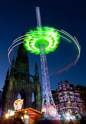 High Flyer Edinburgh Christmas market
