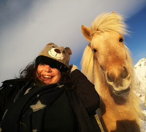 iceland pony and lady