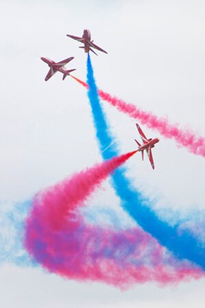 red arrows