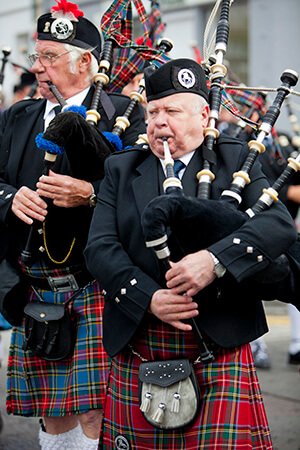 Scottish Highland bagpipers